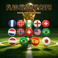 SOOFOO Capuchons en silicone pour joysticks PS// compatibles avec la manette de jeu Football Match Flag Handle Joystick 2026