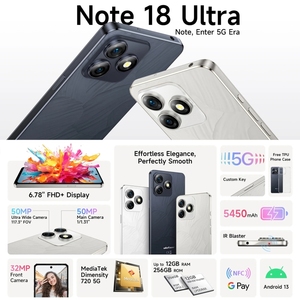 Global Ulefone Note 18 Ultra 6GB 256GB 6.78 pollici 5450mAh Android 13 Dimensity 720 5G cellulare - Product Image 2
