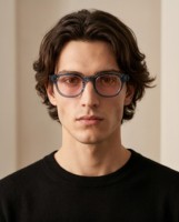 Lunettes teintées rose FL-41 avec teintes multi-niveaux pour l'éclairage fluorescent intérieur et la lumière du soleil extérieure