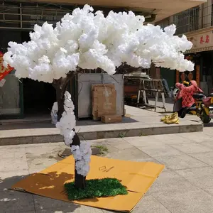 SN2501 Indoor Outdoor Customized 5 6ft 7ft 8ft Sakura Flower Centerpiece Wedding Decoration Artificial White Cherry Blossom Tree