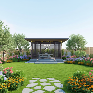 Pérgola de Alumínio Impermeável para Exterior com Sistemas de Telhado em Grande Quantidade para Uso na Temporada de Verão, Estrutura Metálica Durável - Product Image 1