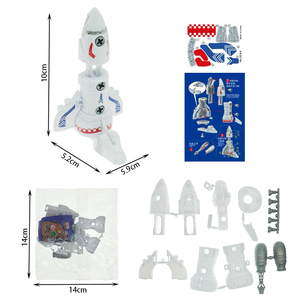 Vente en gros de blocs de construction à assembler soi-même, 5 modèles, <span class=keywords><strong>série</strong></span> spatiale Super Warrior, jouets éducatifs - Product Image 2