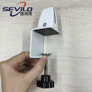 Harga Pabrik 90 Derajat Rote Akrilik Panel Klem Partisi Layar <span class=keywords><strong>C</strong></span> Penjepit Dapat Disesuaikan - Product Image 2