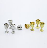 1 pièce, modèle de verre à vin miniature en résine pour maison de poupée 1/6 1/12, décoration Art Déco