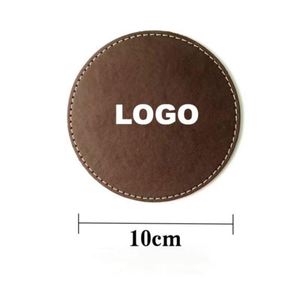 Promotional Giveaways Custom PU Leather Coasters With Logo and Holder and Gift <b>Box</b> for Hotel Events Coffee Cups - Product Image 4