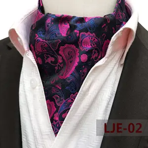 Wholesale men's scarf new cashew flower jacquard polyester suit shirt neckline scarf business scarf