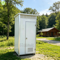 Baño Portátil de Lujo Goeasy, Contenedor Completo, con Estructura de Acero de Color Personalizado, para Uso en Patios y Apartamentos