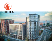 Entrepôt modulaire préfabriqué en acier à grande hauteur, design moderne, luxe, certifié ISO9001