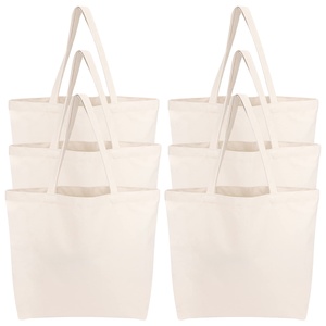 Minimalist Cotton <b>Tote</b> <b>Bag</b> Promotional Organic Plain Color Cotton <b>Fabric</b> <b>Tote</b> <b>Bag</b> Large Capacity With Digital Printed Logo - Product Image 1