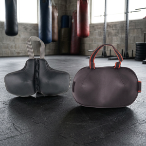 Protège-poitrine en cuir pour la boxe, équipement de protection pour adultes, gants de combat pour arts martiaux, fermeture à lacets, noir - Product Image 3
