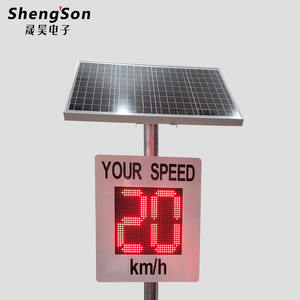 Señales de Tráfico de Advertencia para Exteriores de Aleación de Aluminio Reflectante de Alta Intensidad LED Solares para la Seguridad Vial - Product Image 4