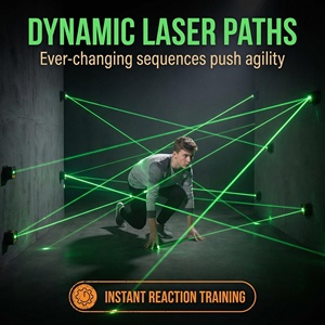 Ensemble de jeu de défi interactif en silicone et plastique pour labyrinthe laser d'intérieur, incluant un dispositif mobile d'évitement laser et un logiciel - Product Image 4