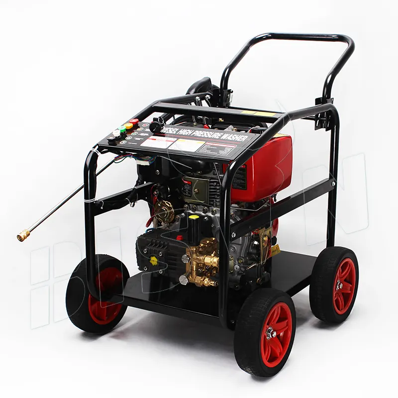 Lavadora de alta presión de motor diésel portátil personalizada de alta resistencia 4gpm 3500psi 3600 PSI 3800 PSI 4000 PSI 250 bar