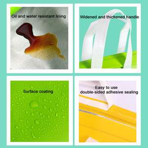 Bolsa Térmica Impermeable Aislada de Tela No Tejida YUCAI con Cierre de Cremallera para Alimentos, Enfriador Térmico para Catering y Entrega de Almuerzos, con Logotipo Personalizable - Product Image 4