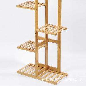 Soporte de Bambú de Varias Capas para Plantas, 115x41x21 cm, Minimalista, para Almacenamiento, Interior, Sala de Estar, Balcón - Product Image 1