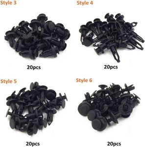 120 Cái Chốt Hãm Xung Bằng Nylon 6.3Mm 8Mm 9Mm 10Mm Kẹp Đinh Tán Vít Mở Rộng Đinh Tán Đinh Tán Kẹp Nhựa Kẹp Xe Hơi + 1 Cái Chốt - Product Image 6