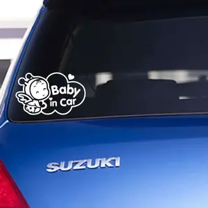 13cm * 22cm bebé en coche bebé <span class=keywords><strong>a</strong></span> <span class=keywords><strong>bordo</strong></span> calcomaní<span class=keywords><strong>a</strong></span> motocicleta divertido camión hueco pegatina ventana - Product Image 5