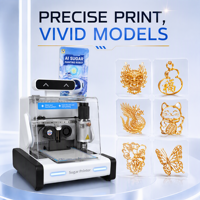 Mesin Pencetak Permen Panda-3D Otomatis, Robot Lukis Gula Baru, Mesin Pencetak Makanan Komersial, AI, Bisnis Ritel, Printer Permen 220V, Layar Sentuh