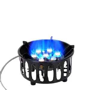 Outdoor High-power Seven-core Stove Fierce Stove Head Camping Cassette Gas Stove Boiled Tea Cooker