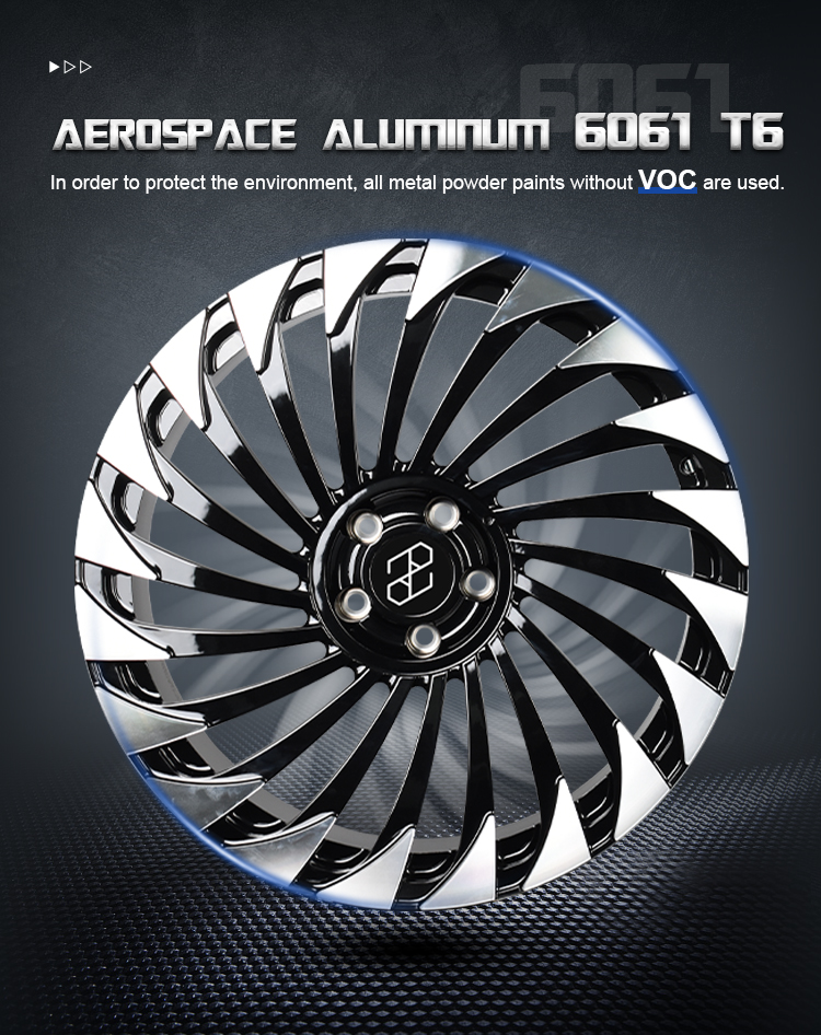 PENGZHEN Gloss Black & Silver Machine Face Wheels for Lexus