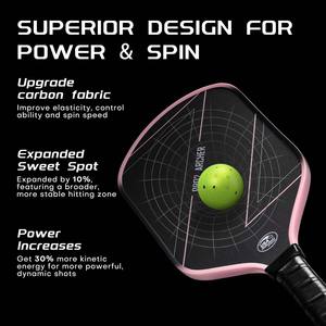 Custom Edgeless Raw T700 Sand Coating Carbon Fiber Pickleball Paddle 16mm Thickness USAPA Approved Portable Tournament - Product Image 6