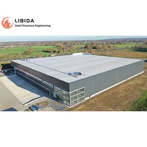 Edificio de taller de fábrica popular 2024, almacenes prefabricados, edificio de taller de estructura de acero