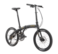 Vélo pliable en alliage d'aluminium de qualité supérieure 451, pneus de 20 pouces, 10 vitesses, cassette 11-34T, frein à disque hydraulique, pliable, portable