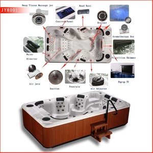 Venta caliente gran inground 2 salón 6 asiento spa bañera <span class=keywords><strong>de</strong></span> hidromasaje al aire libre para fiesta - Product Image 5