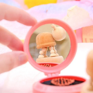 1 Peigne à cheveux de petite taille avec miroir pliant, peigne de massage pliable portable pour voyage, brosse à cheveux pour femmes et filles, outils de coiffure - Product Image 3