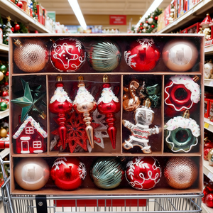 ชุดของตกแต่งเทศกาลคริสต์มาสมนุษย์ขนมปังขิงแบบพรีเมียม45ชิ้น - Product Image 2