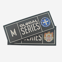 Patchs en PVC personnalisés rectangulaires 2D en relief à coudre pour la décoration de vêtements et de chapeaux