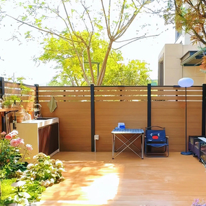 Panneaux de clôture WPC de fabrication chinoise, clôture de jardin pour l'intimité, anti-termites, utilisation en jardin, clôture en composite <span class=keywords><strong>bois</strong></span>-plastique - Product Image 1