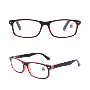 Lunettes de lecture unisexes simples rectangle classique <span class=keywords><strong>rivet</strong></span> déco lunettes de lecture hommes - Product Image 3