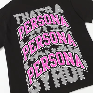 T-shirt da uomo oversize con stampa grafica personalizzata 'THAT'S AWFUL LOT OF COUGH SYRUP', stile streetwear pesante - Product Image 2
