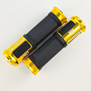 Poignées de guidon de moto Qiangye en alliage d'aluminium, pièces de modification universelles, noir, rouge, bleu, or, argent, colorées - Product Image 3