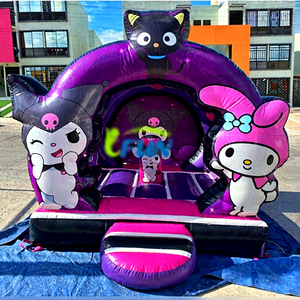 Inflable comercial Melody & Kuromi Cartoon Bouncy Castle Kids Inflable Bouncer Slide para fiesta - Product Image 1