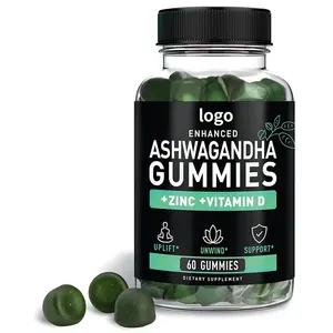 OEM Ashwagandha Gummy Suplementos Sementes Vegetais extrato Orgânico Vegan Sem Glúten maca raiz ashwagandha gummies