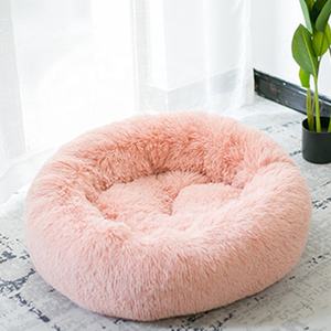 Gran oferta de lujo, camas grandes y esponjosas para perros y gatos, no desmontables, felpa suave, colorido, lavable, piel sintética, patrón sólido, venta al por mayor - Product Image 2
