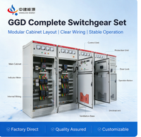 Armoire de distribution d'alimentation entrante GGD 1500A 380V 8 prises, ensemble complet pour atelier industriel avec barre omnibus et boîtier métallique