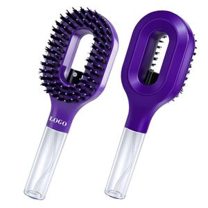 0728 Whatnot Dual Use Dry Wet Hair <b>Brush</b> 55ml Water Capacity User-friendly Spray Detangles <b>Smooths</b> for Home - Product Image 3