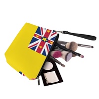 Pochette de voyage personnalisée avec drapeau national de Niue, imprimée UV, pour les voyages, l'organisation des produits de beauté dans la salle de bain et l'inventaire de détail