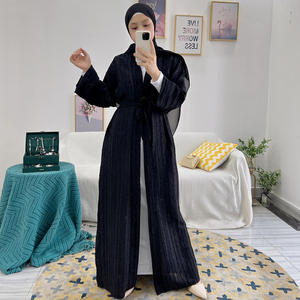 Fabricant de vêtements, vente en gros sur mesure, Dubaï, Turquie, Abaya ouverte, robe musulmane pour femmes, robe longue maxi musulmane pour femmes - Product Image 5