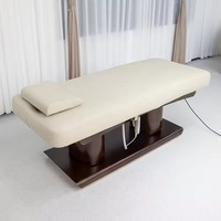 Lit de massage électrique réglable à 4 moteurs DMC14, cuir synthétique, éponge haute densité, style moderne, lit de spa chauffé, utilisation hôtelière