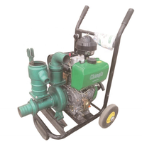 Pompe d'irrigation agricole électrique ultra haute pression refroidie par air 195, 60 CBM/H, 70M de hauteur de refoulement, type chariot, en fer, 25HP 3KW