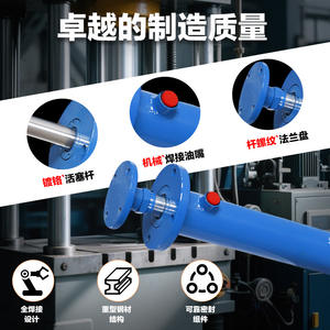 8T Upper Flange <b>Hydraulic</b> <b>Cylinder</b> 8-ton Thrust 80mm Diameter for Lifting Equipment Stock Available - Product Image 5