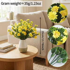 <span class=keywords><strong>Bouquet</strong></span> <span class=keywords><strong>de</strong></span> fleurs artificielles en soie marguerites pour décoration <span class=keywords><strong>de</strong></span> table <span class=keywords><strong>de</strong></span> salon, entrée, centre <span class=keywords><strong>de</strong></span> table <span class=keywords><strong>de</strong></span> <span class=keywords><strong>mariage</strong></span>, hôtel, style ferme, vente en gros - Product Image 2