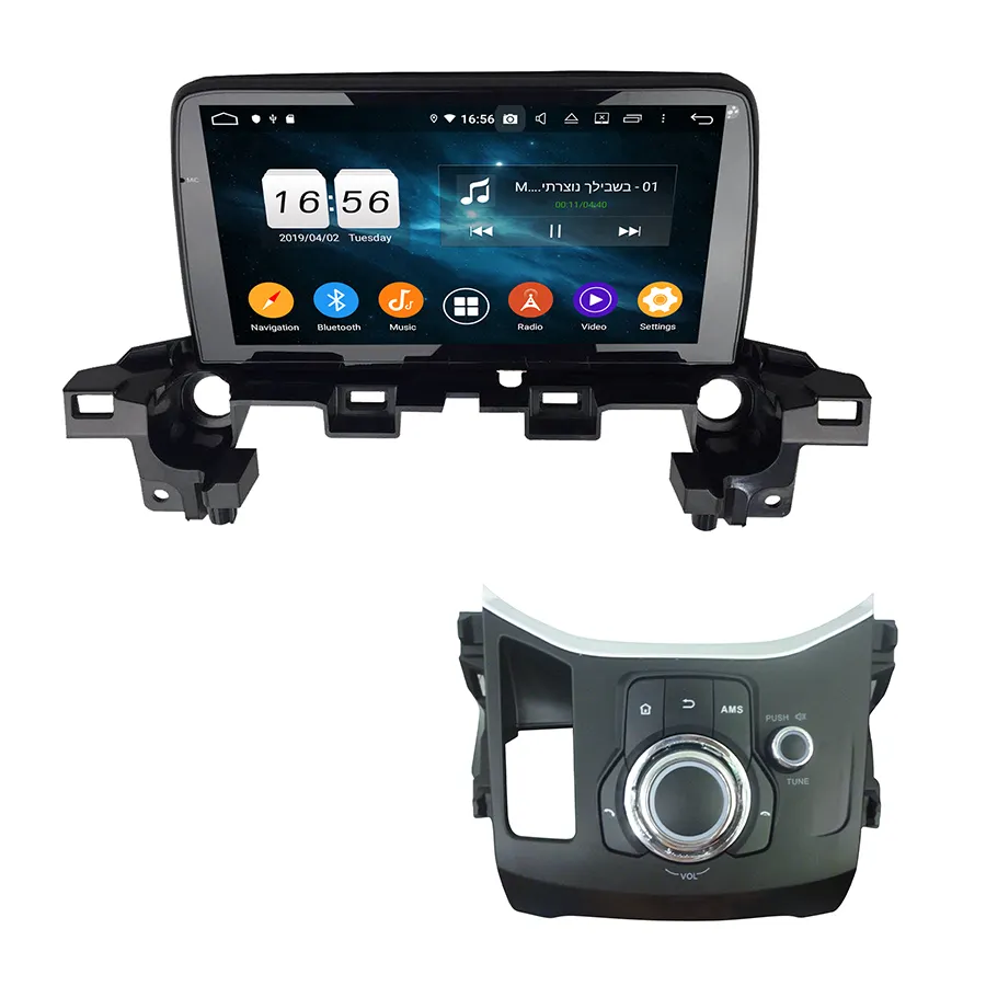 Novo modelo de android 10.0, octa core px5 espelhamento link, tela sensível ao toque, suporte tpms dab dsp, sistema de rádio multimídia para carro mazda CX-5