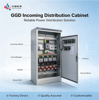 Armoire de distribution d'alimentation entrante GGD 1500A 380V 8 prises, ensemble complet pour atelier industriel avec barre omnibus et boîtier métallique