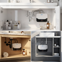 Chauffe-eau instantané électrique intelligent à faible consommation, personnalisé, pour cuisine, sous comptoir, sans réservoir, pour douche, type Geyser