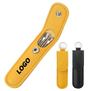 Kit Portátil de Acero al Carbono para la Eliminación de Cera de Oídos - Set de 6 Piezas con Espiral de Resorte y Diseño Grabado, Imprescindible para el Cuidado Personal - Product Image 1